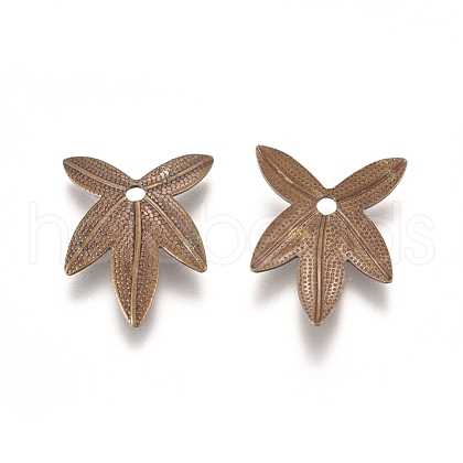 Autumn Theme Brass Filigree Pendants KK-G368-06AB-1