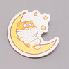 Tiger & Moon Chinese Zodiac Acrylic Brooch JEWB-WH0022-10-1