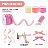 30 Yards 3 Colors Single Face Velvet Ribbon SRIB-TA0001-07-3