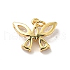 Rack Plating Brass Micro Pave Clear Cubic Zirconia Pendants KK-H431-15G-2