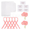 Clear PVC Candy Gift Packaging Boxes with Ribbon & Artificial Flower CON-TAC0001-20C-2