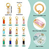 12Pcs 12 Colors Brass Micro Pave Cubic Zirconia Charms FIND-TA0005-61-4