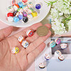 CHGCRAFT 30Pcs 15 Colors Handmade Porcelain Beads PORC-CA0001-20-3