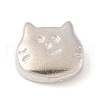 925 Sterling Silver Cat Shape Beads STER-R013-06S-1