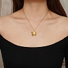 Simple Design Stainless Steel Oval Locket Pendant Necklaces for Women Daily Wear DZ0205-4