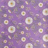 Daisy Flower Printed PVC Leather Fabric Sheets DIY-WH0158-61B-11-2