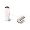 Tarnish Resistant Smooth 304 Stainless Steel Magnetic Clasps with Glue-in Ends STAS-H402-21P-5mm-2