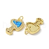 Brass Micro Pave Cubic Zirconia Pendants KK-A197-08G-2