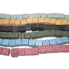 Dyed & Natural Lava Rock Beads Strands G-L435-01-8mm-M-2