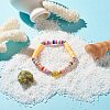 Handmade Polymer Clay Heishi Beads Stretch Bracelet BJEW-JB07372-02-2