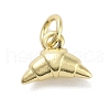 Rack Plating Croissant Brass Pendants X-KK-M293-02G-1