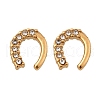 304 Stainless Steel Clear Cubic Zirconia Stud Earrings STAS-E502-02G-02-4