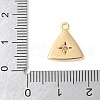 Brass Micro Pave Clear Cubic Zirconia Pendants KK-U064-08G-3