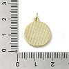 Brass Pave Shell Pendants KK-I708-14G-G-3