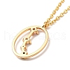 Colorful Cubic Zirconia Constellation Pendant Necklace NJEW-H166-01D-3
