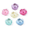 5-Petal ABS Plastic Imitation Pearl Bead Caps KY-N020-10-2