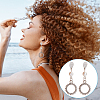 Unicraftale 40Pcs 5 Styles 304 Stainless Steel Stud Earring Findings STAS-UN0057-65-6