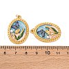 304 Stainless Steel Enamel Pendants STAS-U061-48G-01-3
