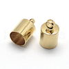 Brass Cord Ends X-KK-D219-10x5-G-1