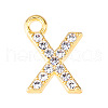 Golden Tone Alloy Rhinestone Pendants PW-WGCC773-24-1