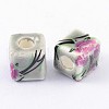 Handmade Printed Porcelain Beads PORC-Q160-2-2