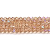 Transparent Electroplate Glass Beads Strands EGLA-A039-T2mm-L12-1