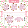 SUNNYCLUE 200Pcs Acrylic Bead Caps OACR-SC0001-83G-2