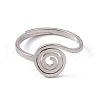 Non-Tarnish 201 Stainless Steel Vortex Adjustable Ring for Women RJEW-C045-07P-2