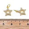 Brass Micro Pave Cubic Zirconia Charms KK-C092-23B-G-3