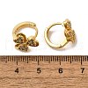 Clover Brass Hoop Earrings EJEW-S256-05G-5