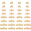   32Pcs 4 Style 304 Stainless Steel Chandelier Component Links STAS-PH0005-44-1