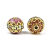 Brass Enamel Beads KK-L236-01C-G-2