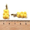 Bear Resin Pendant Decorations STAS-M092-01G-02-3