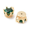 Brass Micro Pave Cubic Zirconia Charms KK-C051-39G-06-2
