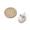 Natural Cowrie Shell Pendants PALLOY-JF03814-01-2