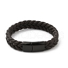 Ion Plating(IP) Braided Microfiber Leather Cord Bracelets for Men BJEW-Z081-13EB-01-4