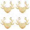 Beebeecraft 8Pcs 304 Stainless Steel Pendants STAS-BBC0003-09-1