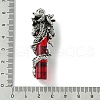Tibetan Style Alloy & Glass Big Pendants FIND-B041-02AS-03-3