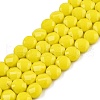 Opaque Solid Color Glass Beads Strands GLAA-N052-06-A05-1