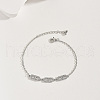 Brass Oval Link Bracelets GZ7697-5