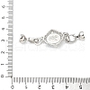 Brass Micro Pave Clear Cubic Zirconia Fold Over Clasps KK-U059-41P-02-3