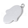 304 Stainless Steel Stamping Blank Tag Pendants STAS-S162-24P-2
