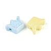 UV Plating Opaque Acrylic Beads OACR-T028-43-2