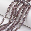 Electroplate Transparent Glass Beads Strands EGLA-A034-T2mm-S08-1