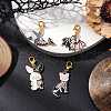 Halloween Alloy Enamel Pendant Decorations HJEW-JM03288-1