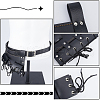 PU Leather with Alloy Waist Fencing Sheath AJEW-WH0419-04A-6