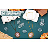 Transparent Clear Glass Flat Back Cabochons GGLA-TA0001-02-40x30-18