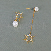 Exquisite Brass Pave Clear Cubic Zirconia Stud Earrings VZ2194-3