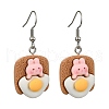 8 Pairs 8 Style Rabbit Resin Dangle Earrings EJEW-JE05670-4