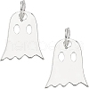 ARRICRAFT 2Pcs Halloween 925 Sterling Sliver Ghost Charms FIND-AR0005-29-1